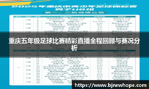 重庆五年级足球比赛精彩直播全程回顾与赛况分析
